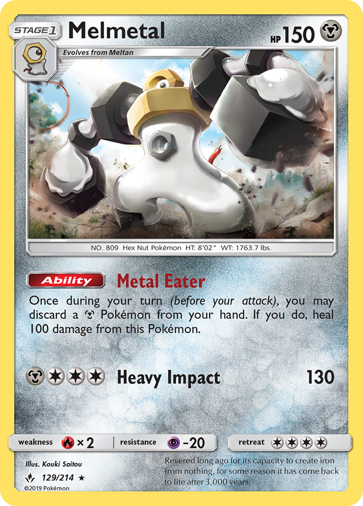 Melmetal (129/214) [Sun & Moon: Unbroken Bonds] | Exor Games Bridgewater