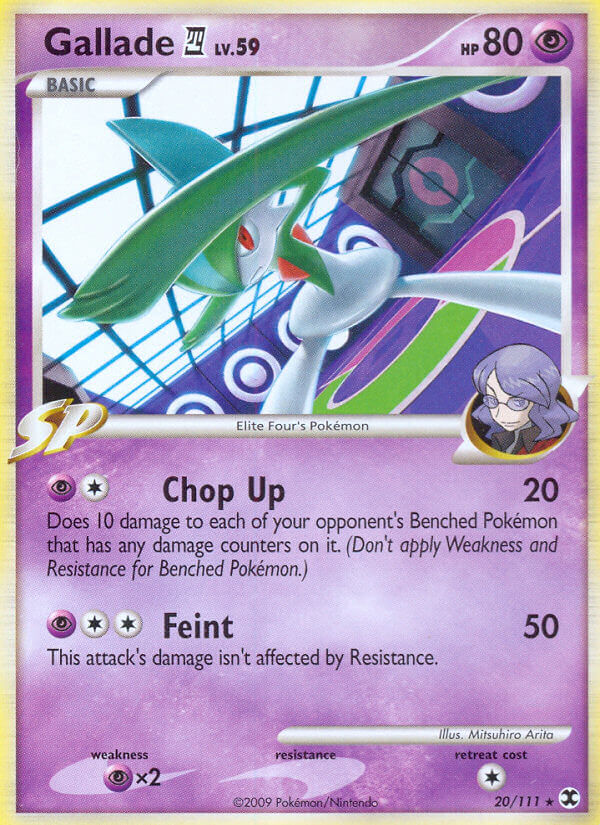 Gallade (20/111) (Theme Deck Exclusive) [Platinum: Rising Rivals] | Exor Games Bridgewater