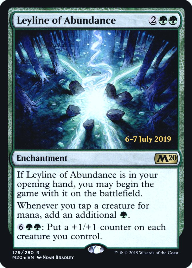 Leyline of Abundance  [Core Set 2020 Prerelease Promos] | Exor Games Bridgewater