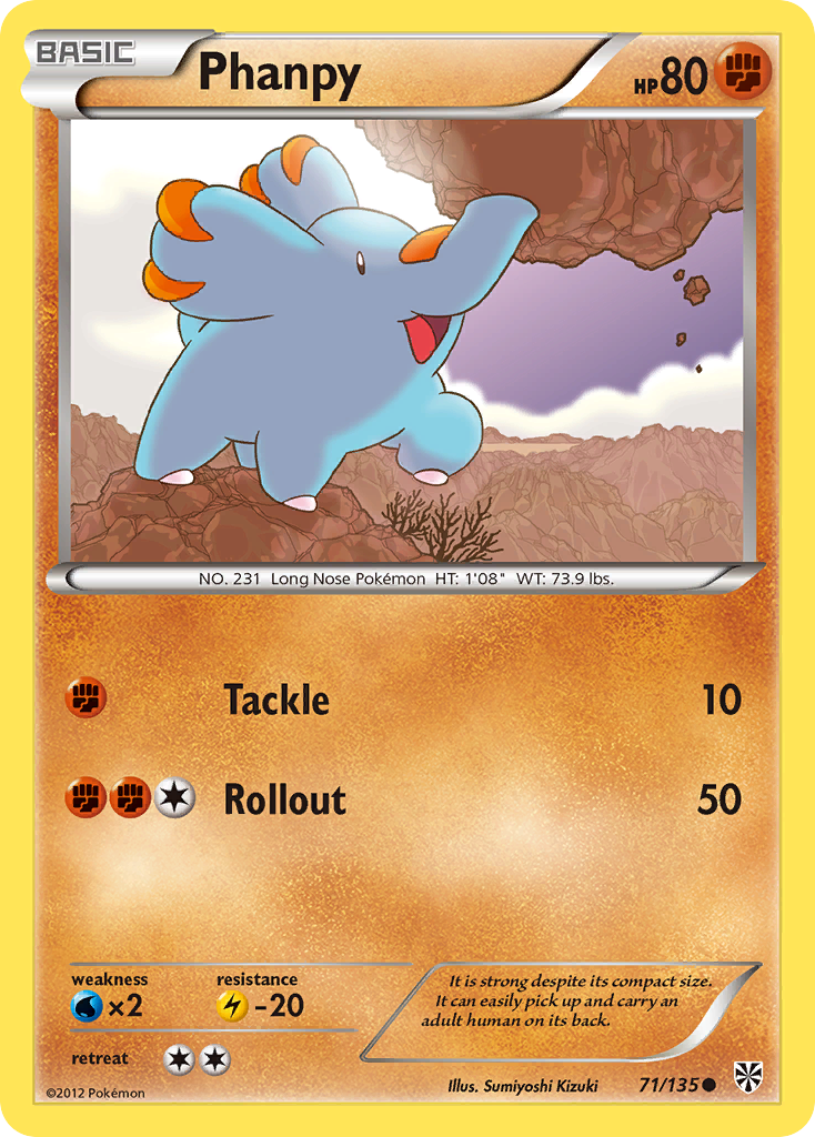 Phanpy (71/135) [Black & White: Plasma Storm] | Exor Games Bridgewater