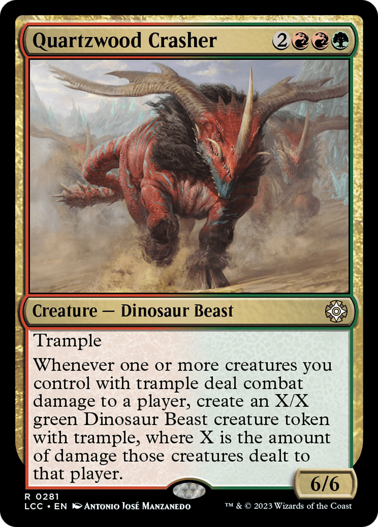 Quartzwood Crasher [The Lost Caverns of Ixalan Commander] | Exor Games Bridgewater