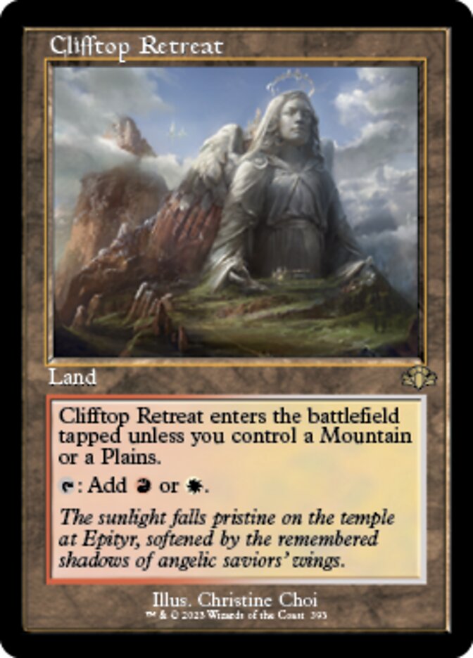 Clifftop Retreat (Retro) [Dominaria Remastered] | Exor Games Bridgewater