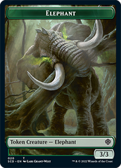 Elephant // Thopter Double-Sided Token [Starter Commander Decks] | Exor Games Bridgewater