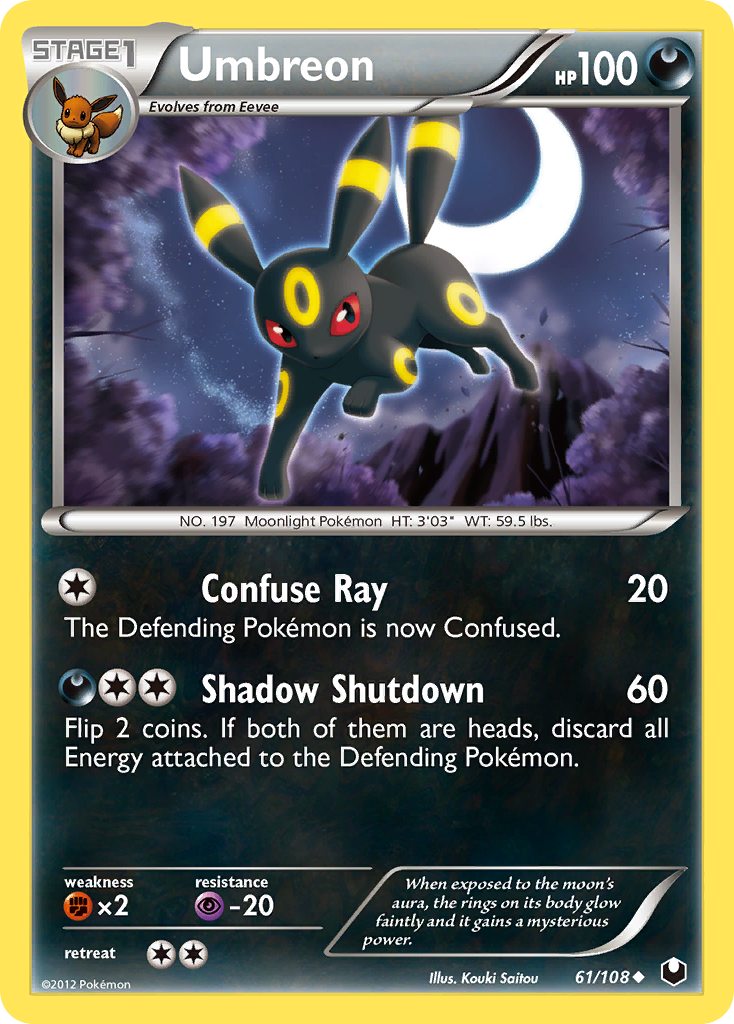 Umbreon (61/108) [Black & White: Dark Explorers] | Exor Games Bridgewater