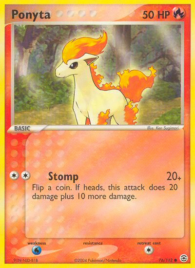 Ponyta (76/112) [EX: FireRed & LeafGreen] | Exor Games Bridgewater