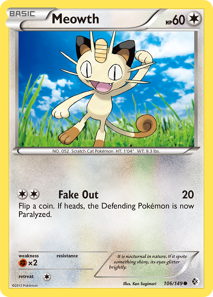 Meowth (106/149) [Black & White: Boundaries Crossed] | Exor Games Bridgewater