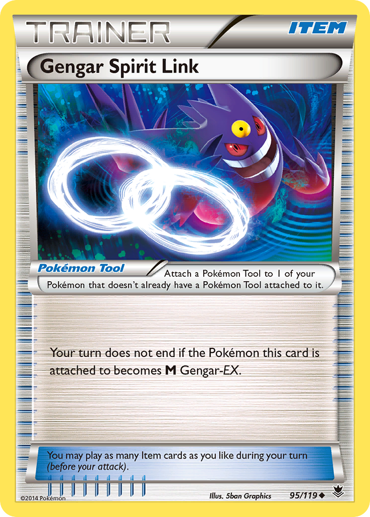 Gengar Spirit Link (95/119) [XY: Phantom Forces] | Exor Games Bridgewater