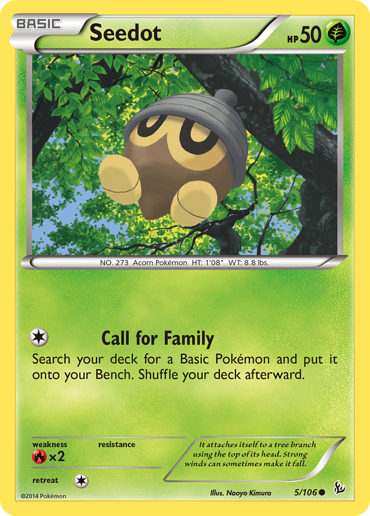 Seedot (5/106) [XY: Flashfire] | Exor Games Bridgewater