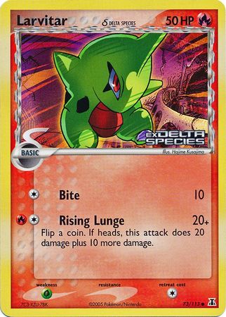 Larvitar (73/113) (Delta Species) (Stamped) [EX: Delta Species] | Exor Games Bridgewater