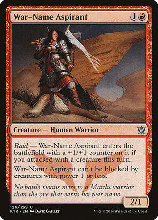 War-Name Aspirant [Khans of Tarkir] | Exor Games Bridgewater