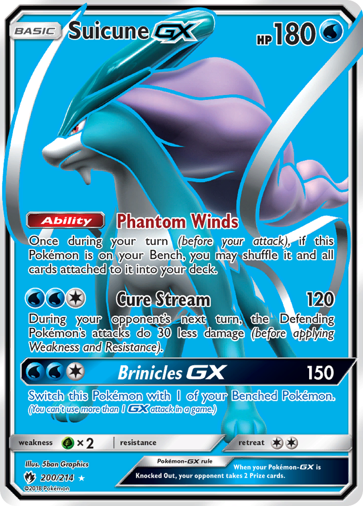 Suicune GX (200/214) [Sun & Moon: Lost Thunder] | Exor Games Bridgewater