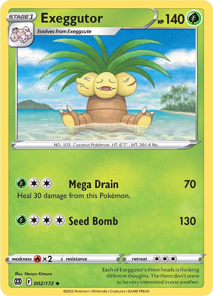 Exeggutor (002/172) [Sword & Shield: Brilliant Stars] | Exor Games Bridgewater