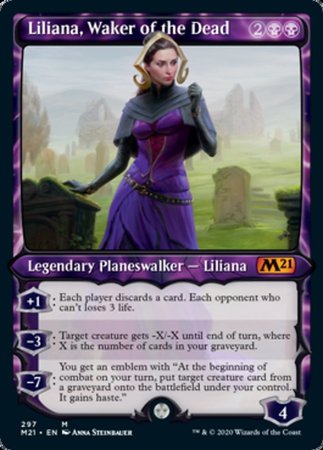 Liliana, Waker of the Dead (Showcase) [Core Set 2021] | Exor Games Bridgewater