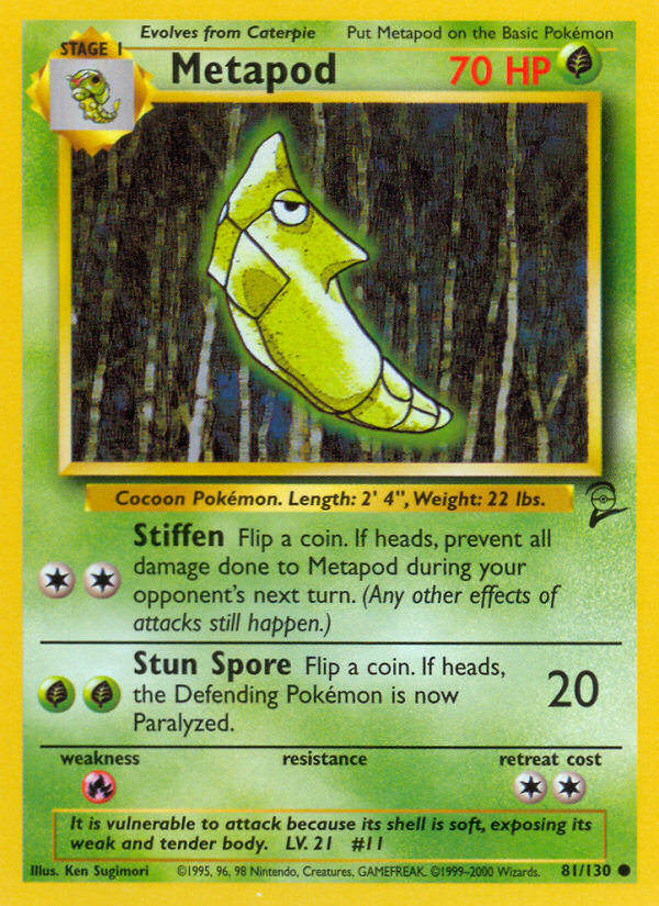 Metapod (81/130) [Base Set 2] | Exor Games Bridgewater