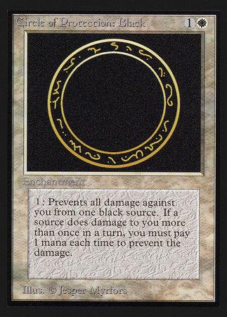 Circle of Protection: Black (IE) [Intl. Collectors’ Edition] | Exor Games Bridgewater