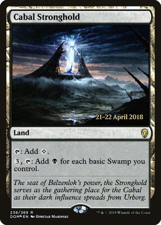 Cabal Stronghold [Dominaria Promos] | Exor Games Bridgewater