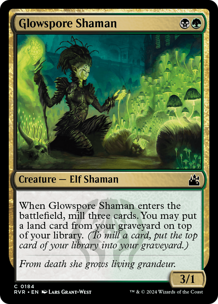 Glowspore Shaman [Ravnica Remastered] | Exor Games Bridgewater