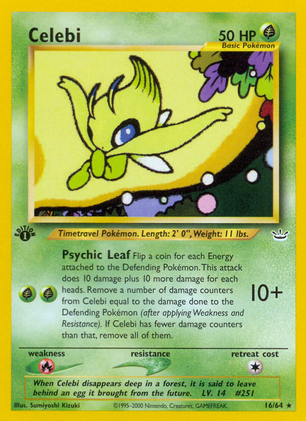 Celebi (16/64) [Neo Revelation 1st Edition] | Exor Games Bridgewater