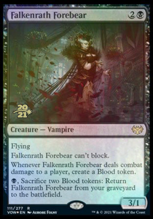 Falkenrath Forebear [Innistrad: Crimson Vow Prerelease Promos] | Exor Games Bridgewater