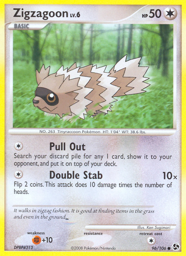 Zigzagoon (96/106) [Diamond & Pearl: Great Encounters] | Exor Games Bridgewater