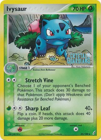 Ivysaur (35/100) (Stamped) [EX: Crystal Guardians] | Exor Games Bridgewater