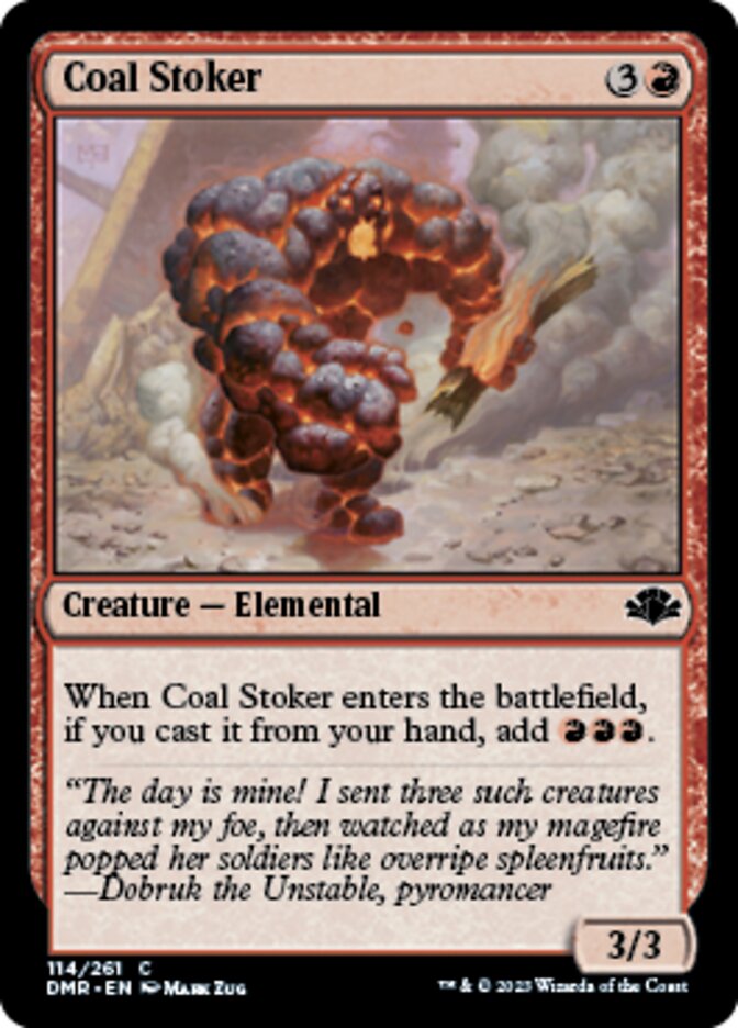 Coal Stoker [Dominaria Remastered] | Exor Games Bridgewater