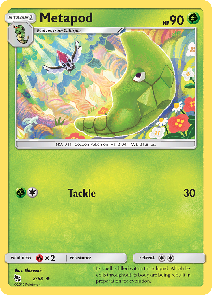 Metapod (2/68) [Sun & Moon: Hidden Fates] | Exor Games Bridgewater