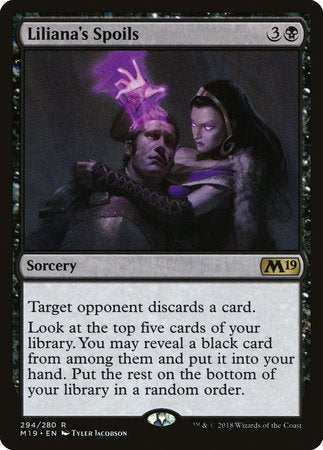 Liliana's Spoils [Core Set 2019] | Exor Games Bridgewater