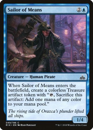 Sailor of Means [Rivals of Ixalan] | Exor Games Bridgewater