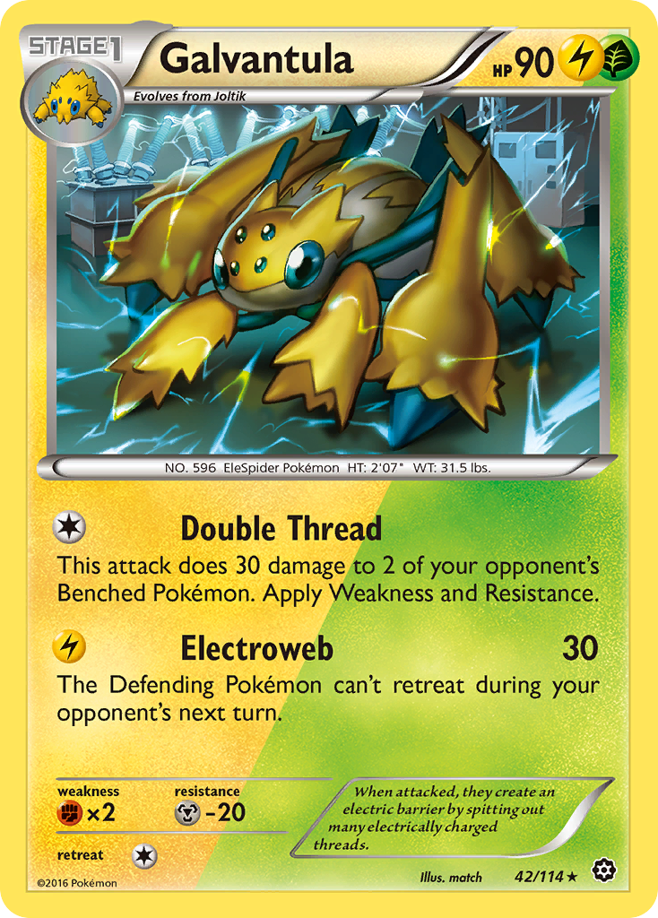 Galvantula (42/114) [XY: Steam Siege] | Exor Games Bridgewater