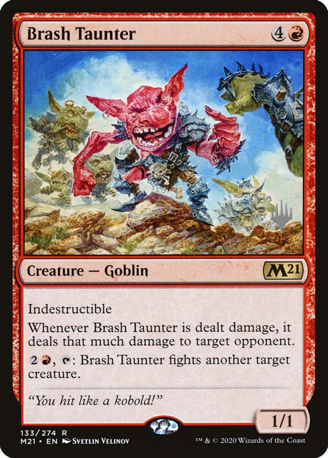 Brash Taunter (Promo Pack) [Core Set 2021 Promos] | Exor Games Bridgewater