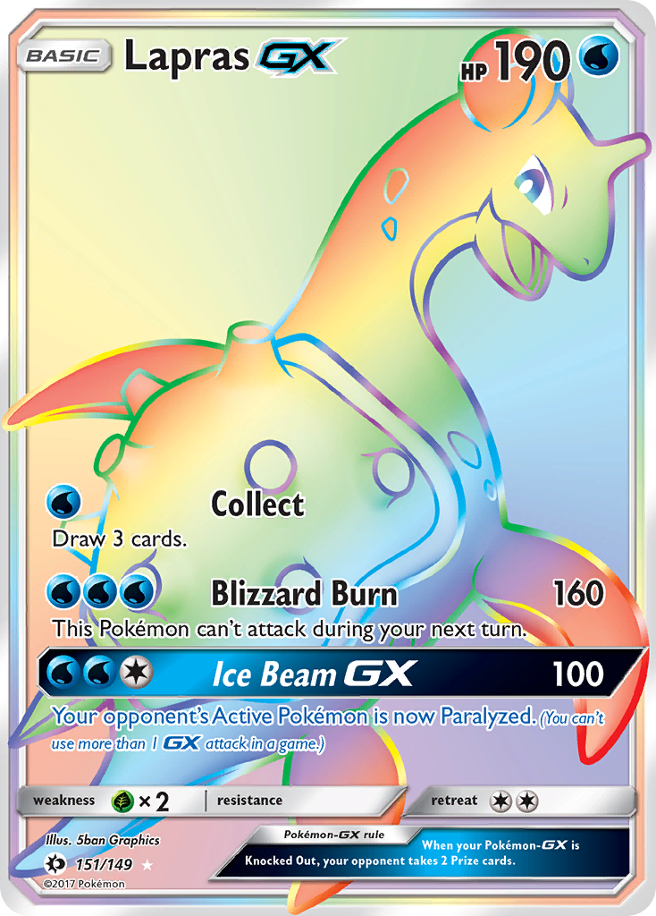 Lapras GX (151/149) [Sun & Moon: Base Set] | Exor Games Bridgewater