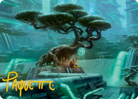 Forest Art Card (Gold-Stamped Signature) [Kamigawa: Neon Dynasty Art Series] | Exor Games Bridgewater