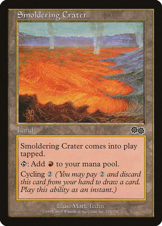Smoldering Crater [Urza's Saga] | Exor Games Bridgewater