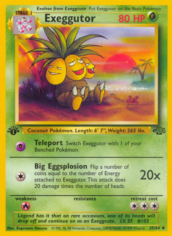 Exeggutor (35/64) [Jungle 1st Edition] | Exor Games Bridgewater