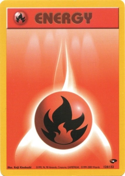 Fire Energy (128/132) [Gym Challenge Unlimited] | Exor Games Bridgewater