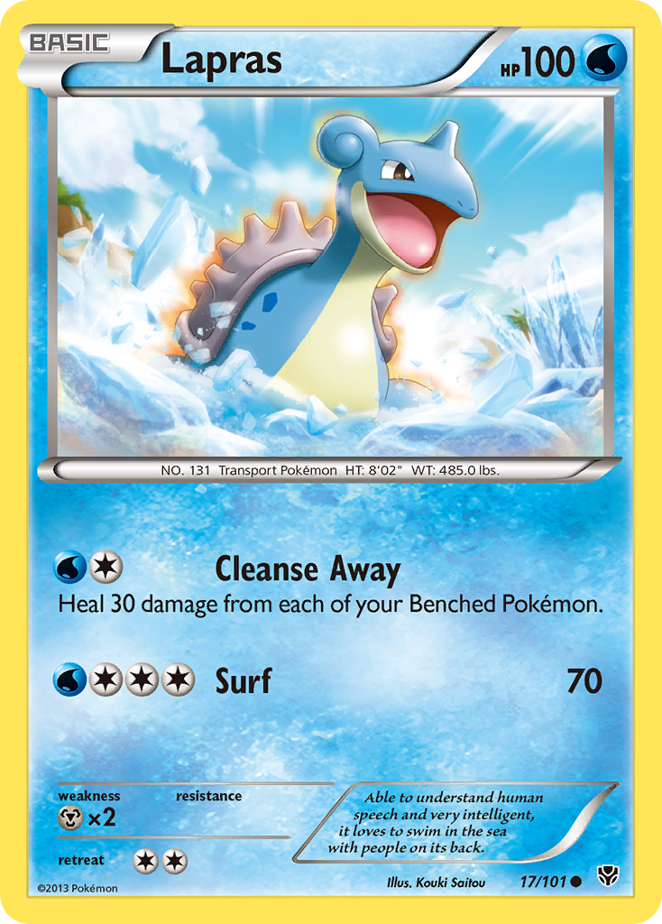 Lapras (17/101) [Black & White: Plasma Blast] | Exor Games Bridgewater