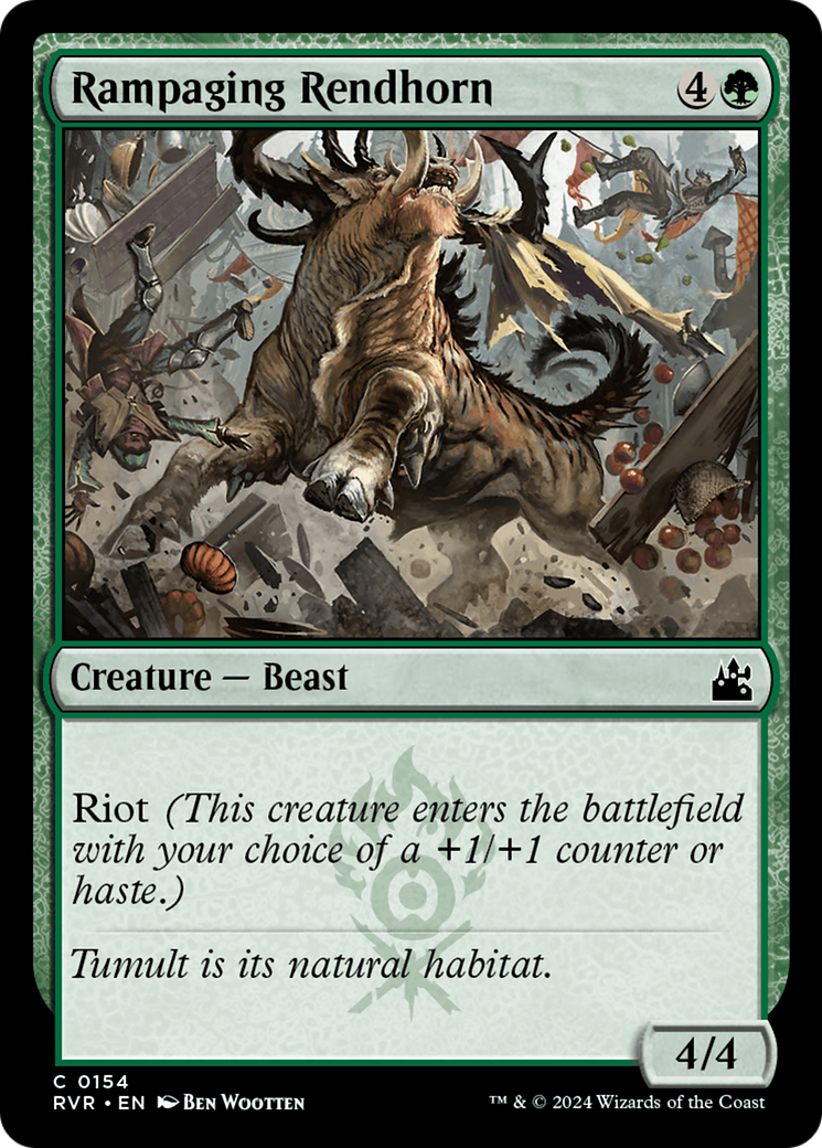 Rampaging Rendhorn [Ravnica Remastered] | Exor Games Bridgewater