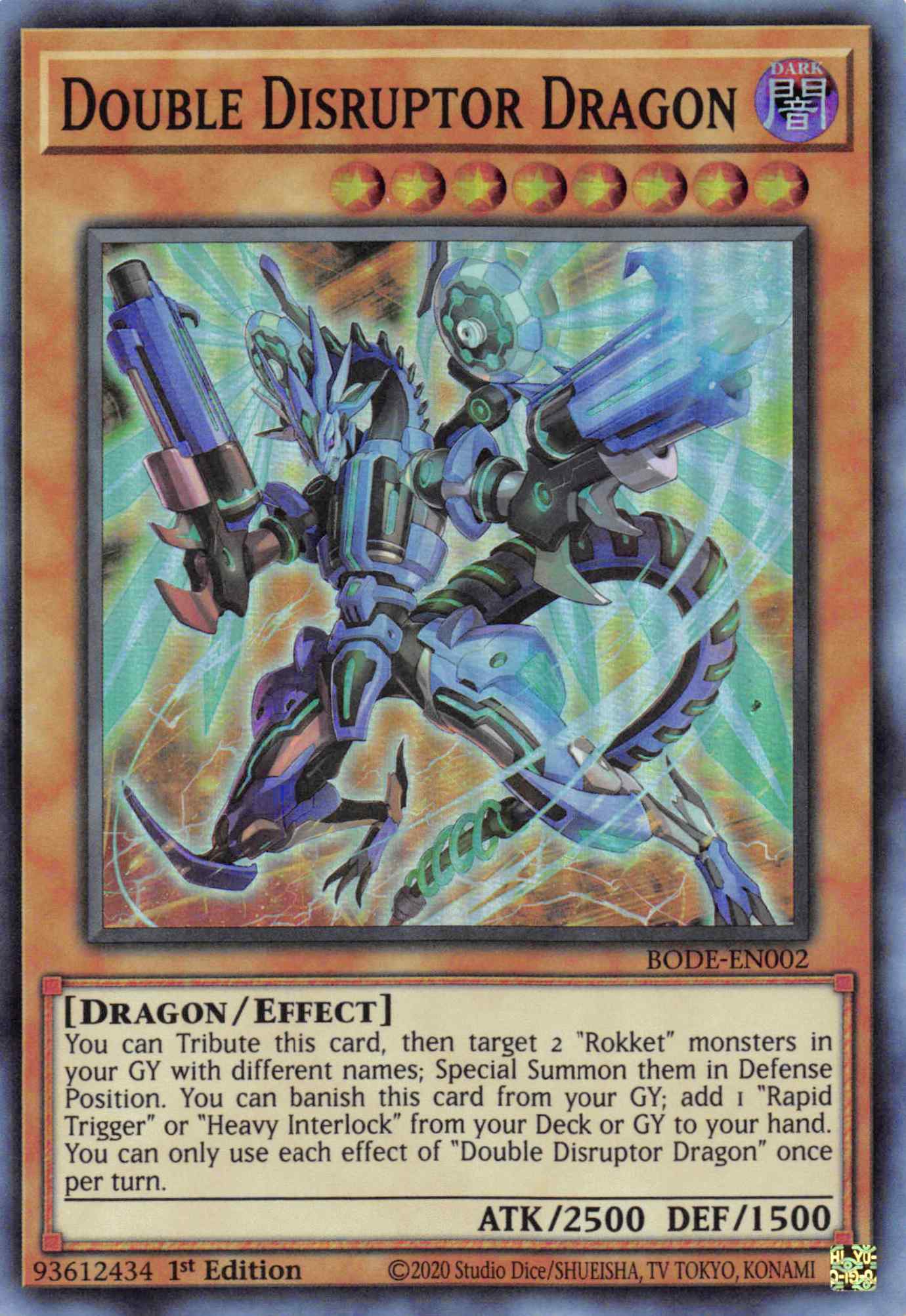 Double Disrupter Dragon [BODE-EN002] Super Rare | Exor Games Bridgewater