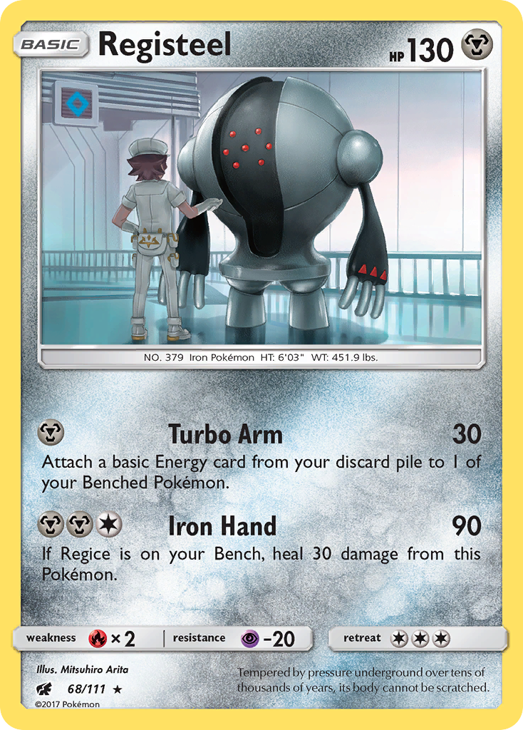 Registeel (68/111) [Sun & Moon: Crimson Invasion] | Exor Games Bridgewater