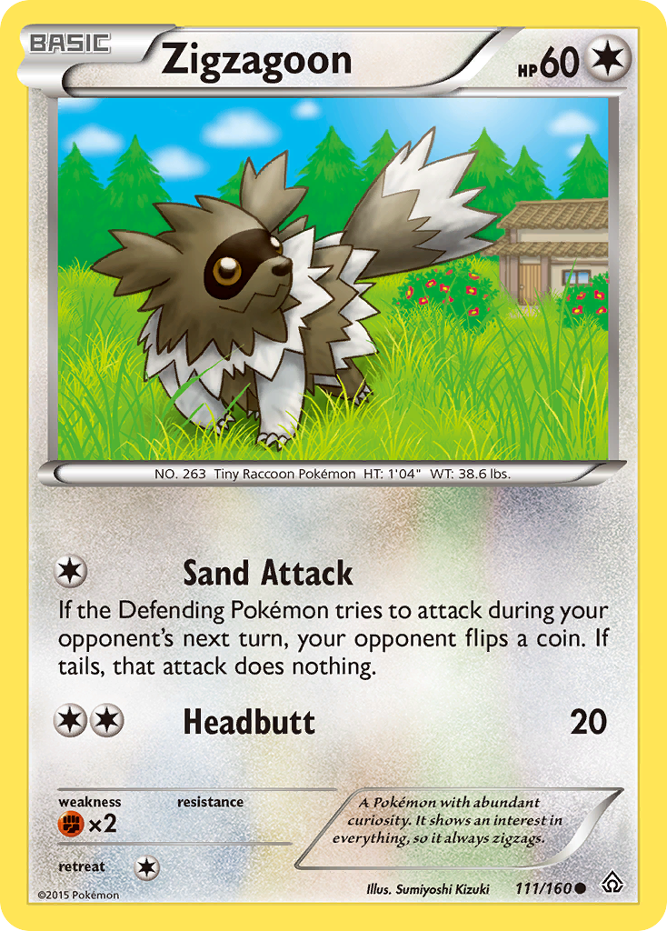 Zigzagoon (111/160) [XY: Primal Clash] | Exor Games Bridgewater