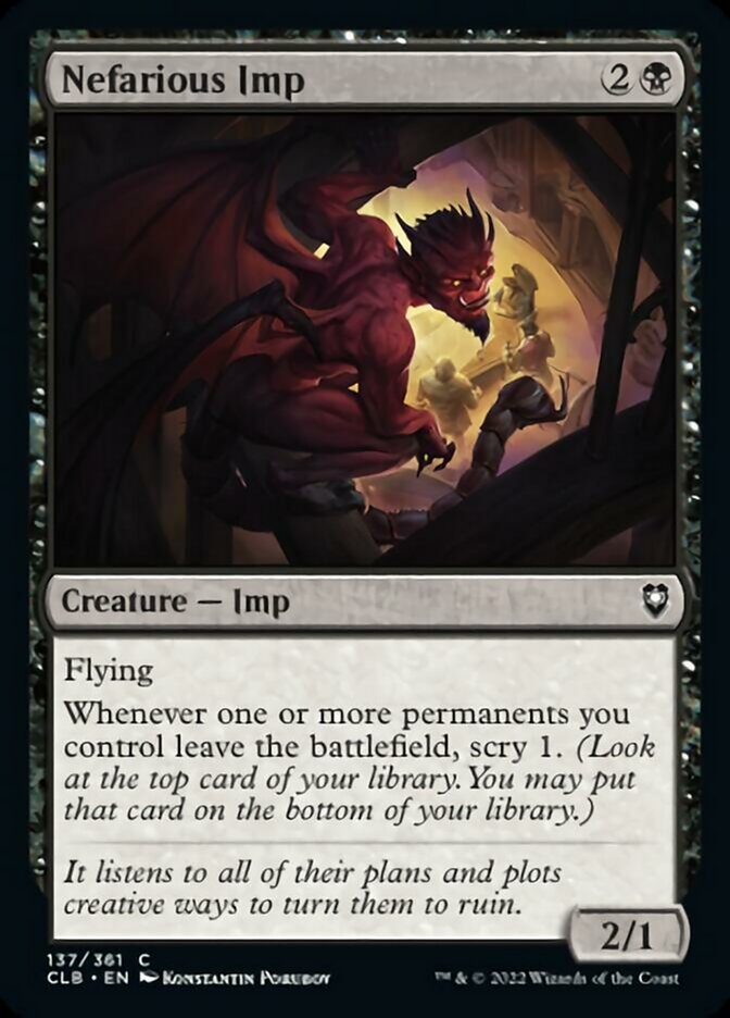 Nefarious Imp [Commander Legends: Battle for Baldur's Gate] | Exor Games Bridgewater
