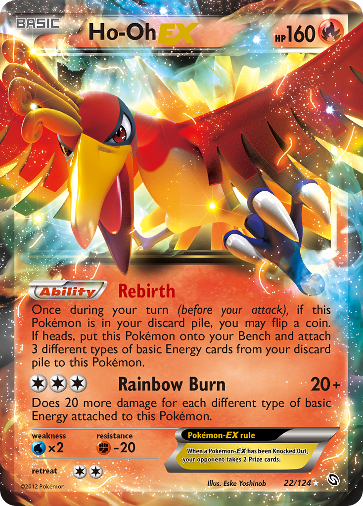 Ho-Oh EX (22/124) [Black & White: Dragons Exalted] | Exor Games Bridgewater