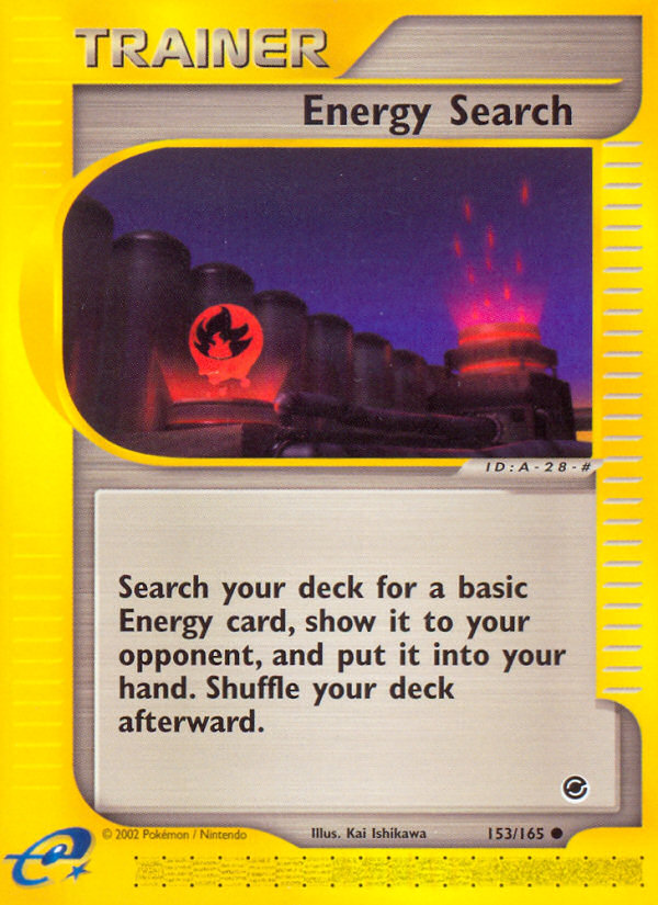 Energy Search (153/165) [Expedition: Base Set] | Exor Games Bridgewater