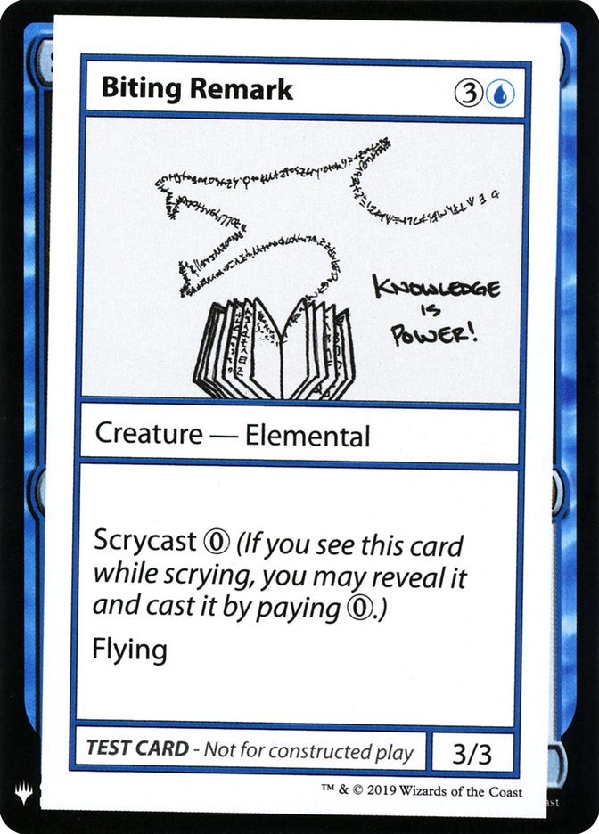 Biting Remark [Mystery Booster Playtest Cards] | Exor Games Bridgewater