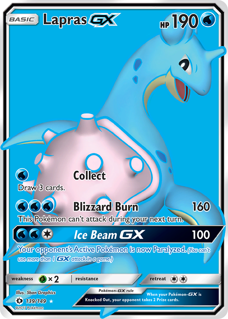 Lapras GX (139/149) [Sun & Moon: Base Set] | Exor Games Bridgewater