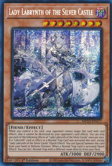 Lady Labrynth of the Silver Castle [MP23-EN177] Prismatic Secret Rare | Exor Games Bridgewater