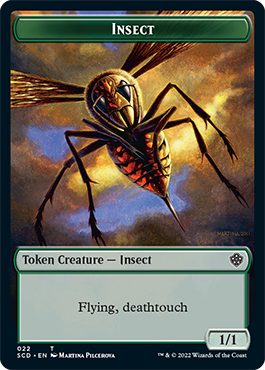 Insect // Soldier Double-Sided Token [Starter Commander Decks] | Exor Games Bridgewater