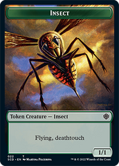 Insect // Soldier Double-Sided Token [Starter Commander Decks] | Exor Games Bridgewater