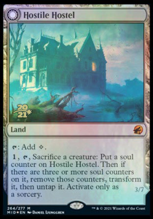 Hostile Hostel // Creeping Inn [Innistrad: Midnight Hunt Prerelease Promos] | Exor Games Bridgewater